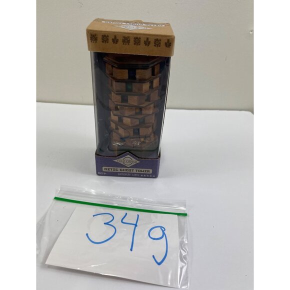 True Genius Wooden Aztec Ghost Tower Puzzle Brain Teaser Ages 8+ Difficulty 34g - Picture 8 of 9
